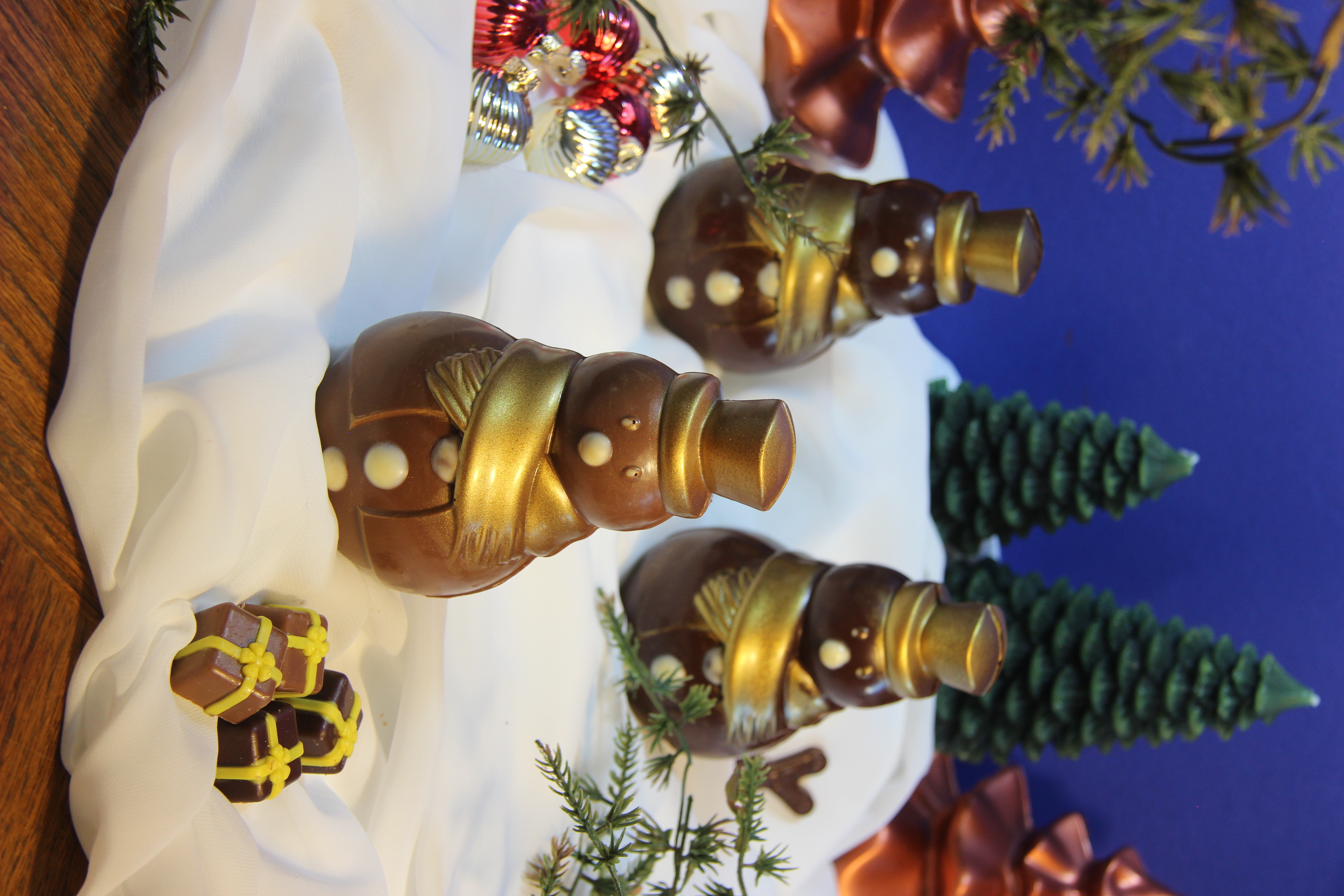 Bonhommes de neige en chocolat