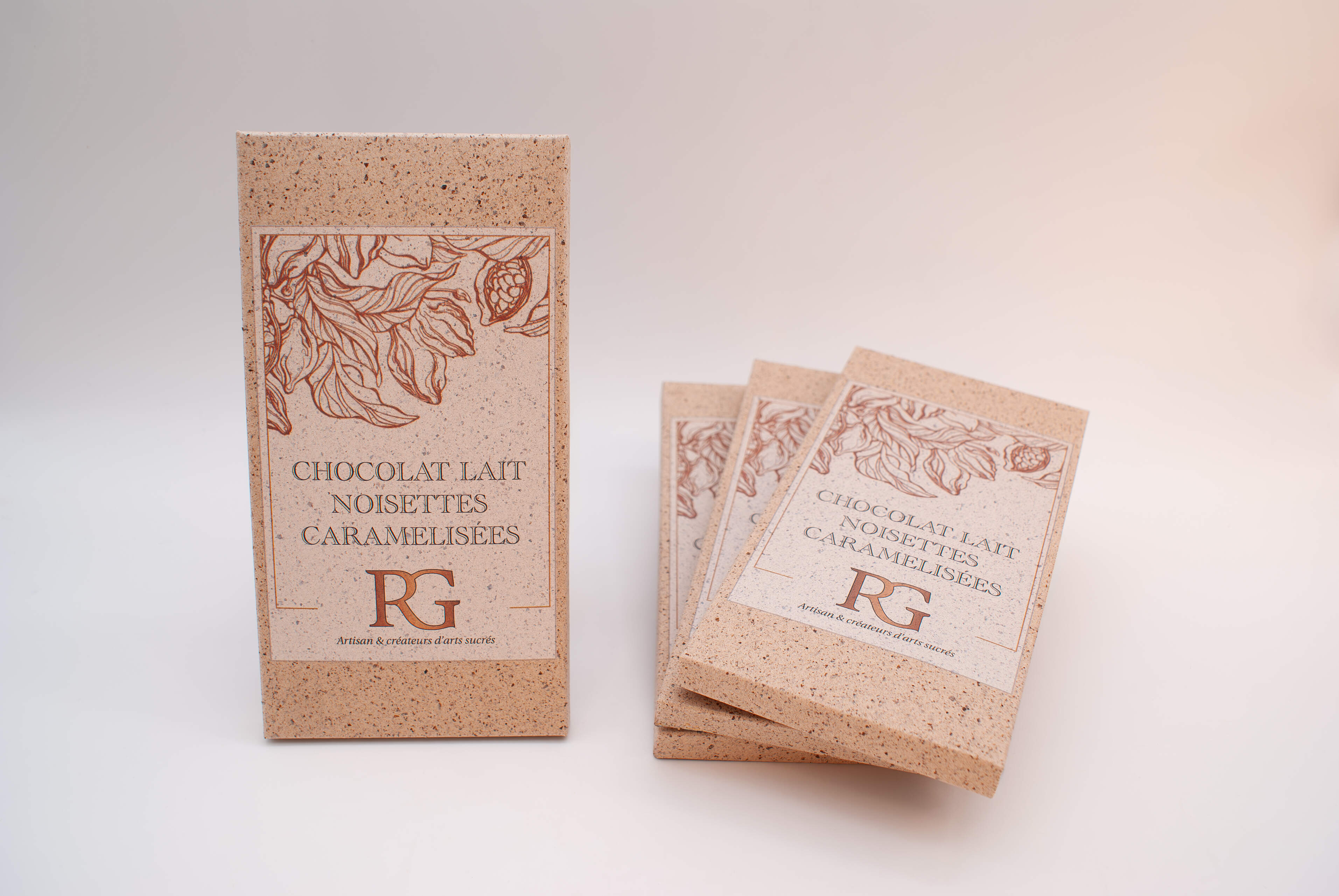 Chocolat lait 38% noisettes caram&eacute;lis&eacute;es