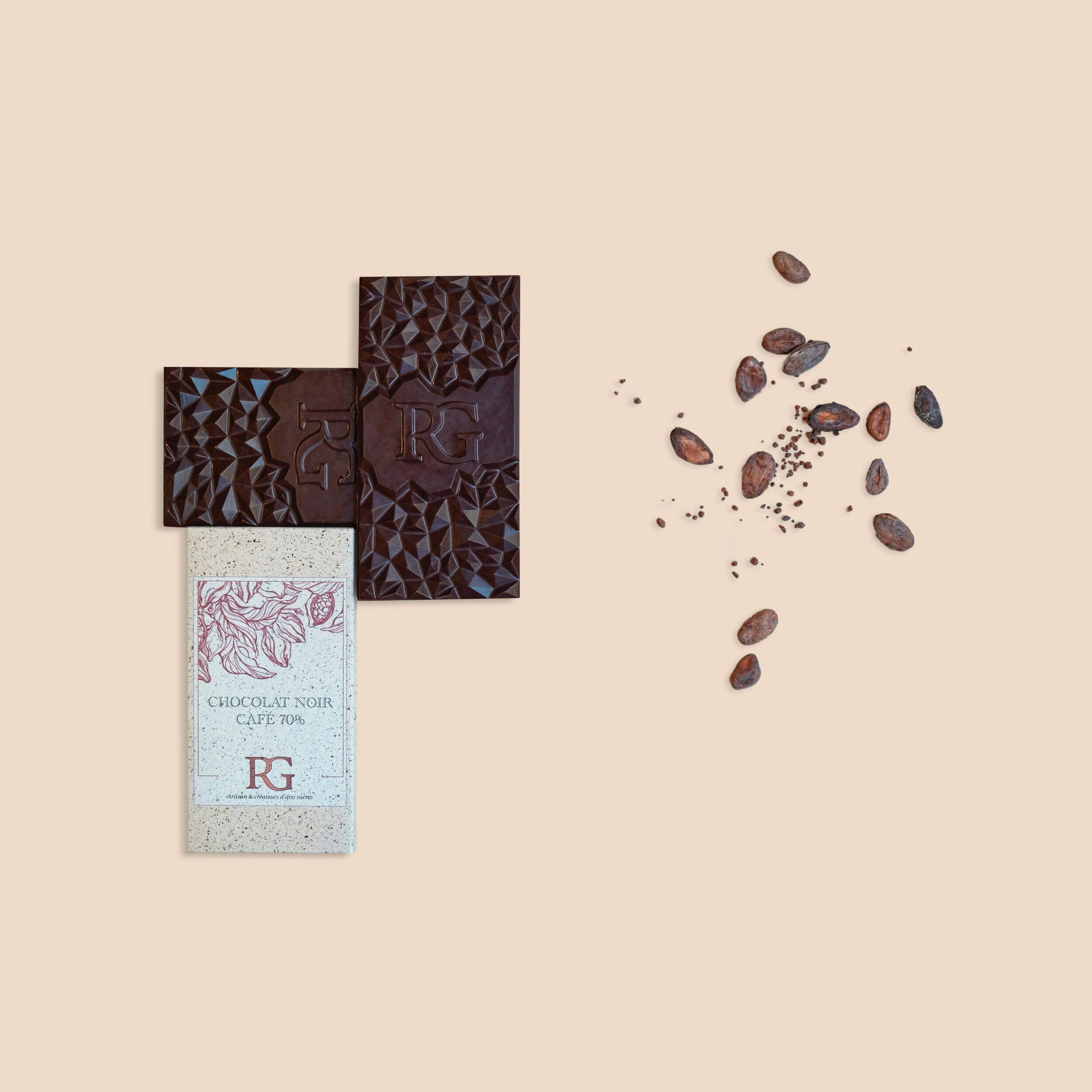 Chocolat noir 70% caf&eacute;