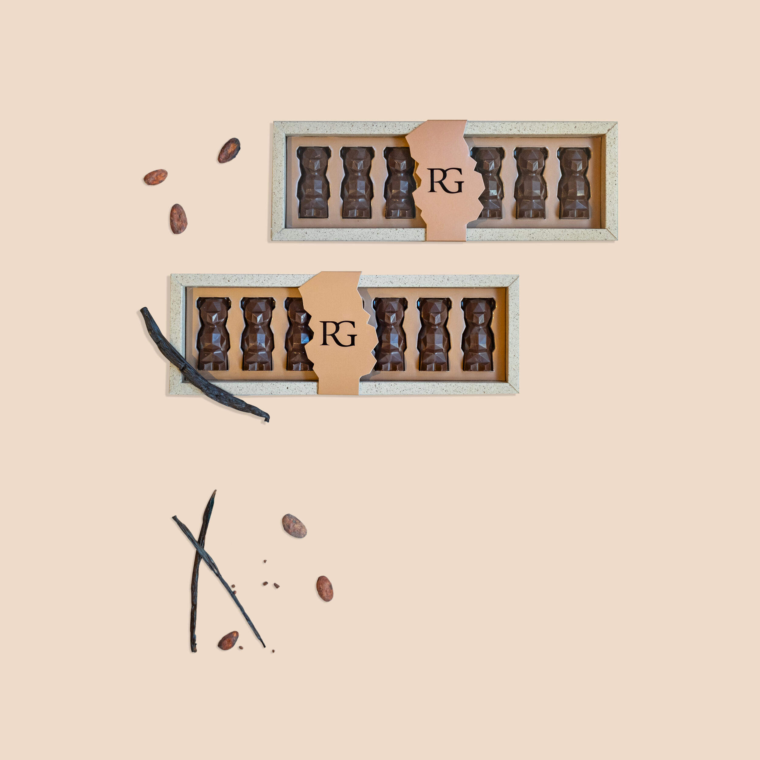 Oursons guimauve vanille noir 70%